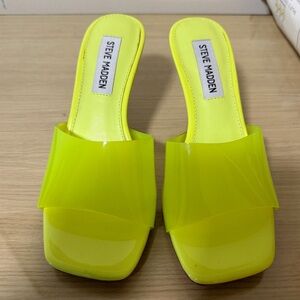 Steve Madden Women's Bright Yellow Mules